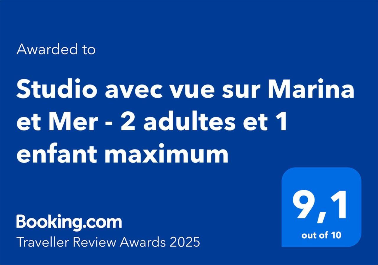 Studio Avec Vue Sur Marina Et Mer - 2 Adultes Et 1 Enfant Maximum Мандельє-ла-Напуль Екстер'єр фото
